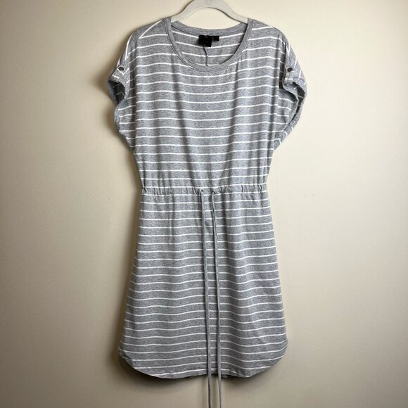 Rafaella, Medium, Grey, Drawstring Casual Dress - Picture 1 of 5